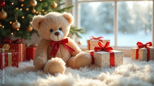 Cozy Holiday Cheer with a Teddy Bear