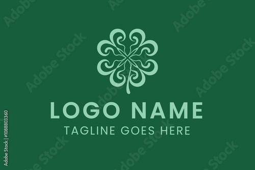 abstract clover leaf logo