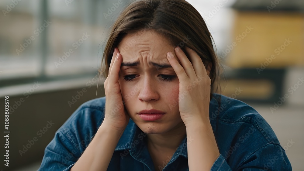 person with headache person with headache