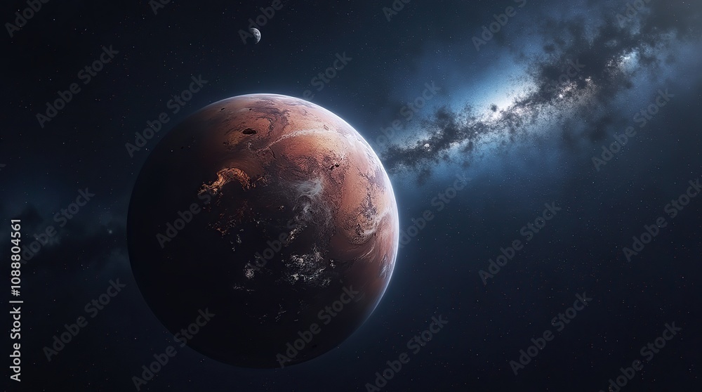Planet in the vastness of space Planet in the vastness of space