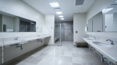 Modern accessible restroom. photo