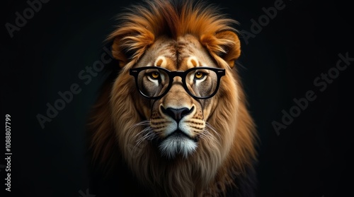 The Intellectual Lion: Majesty Meets Modern Style