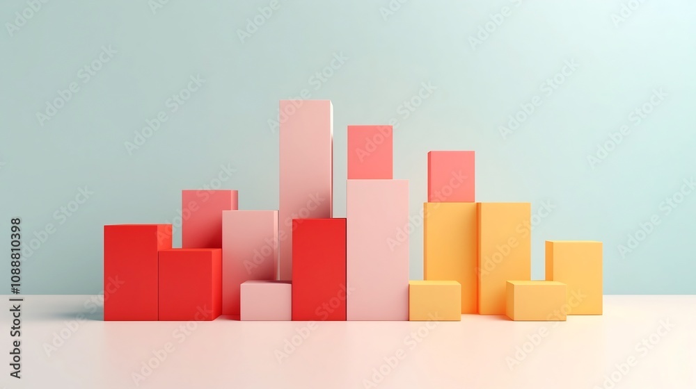Minimalist Urban Layout with Structured Building Blocks and Solid Color Background Minimalist Urban Layout with Structured Building Blocks and Solid Color Background