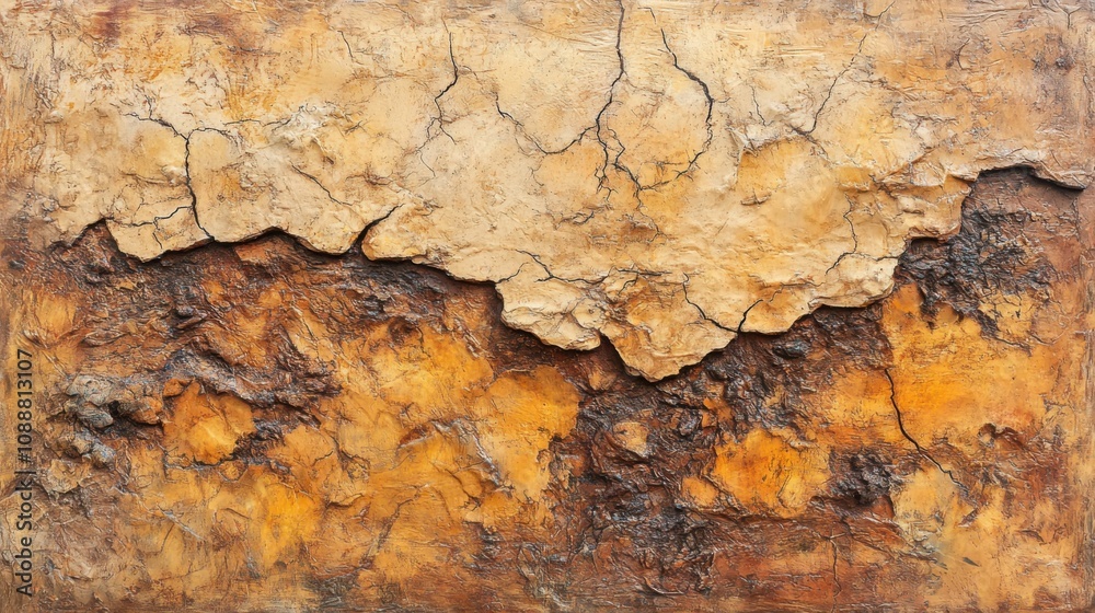 Fototapeta premium Brown stone texture. Generative AI