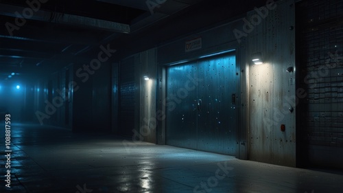 Dark Corridor Elevator