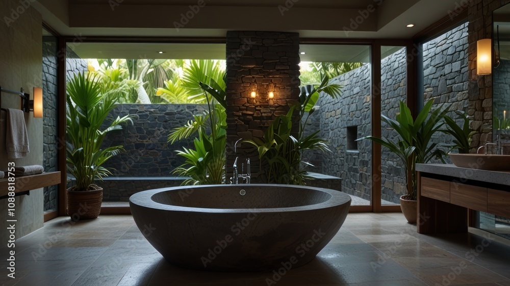 Luxurious Stone Bath Oasis Luxurious Stone Bath Oasis