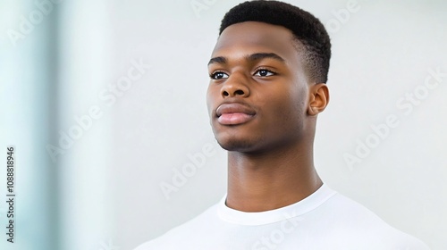 Young Male Athlete Stretching and Exercising in Fitness Studio