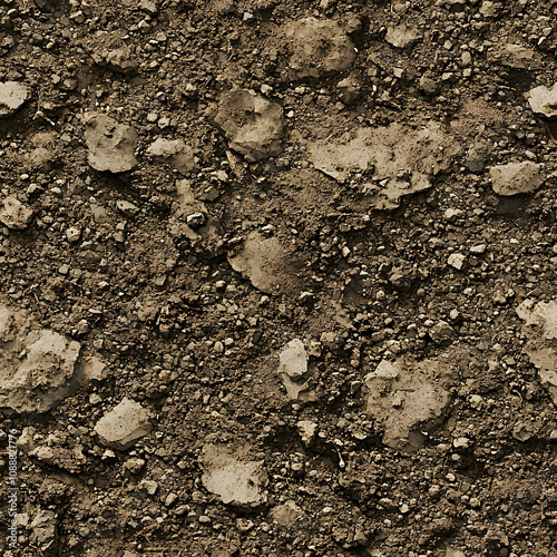 dirt texture seamless tiled flat down view