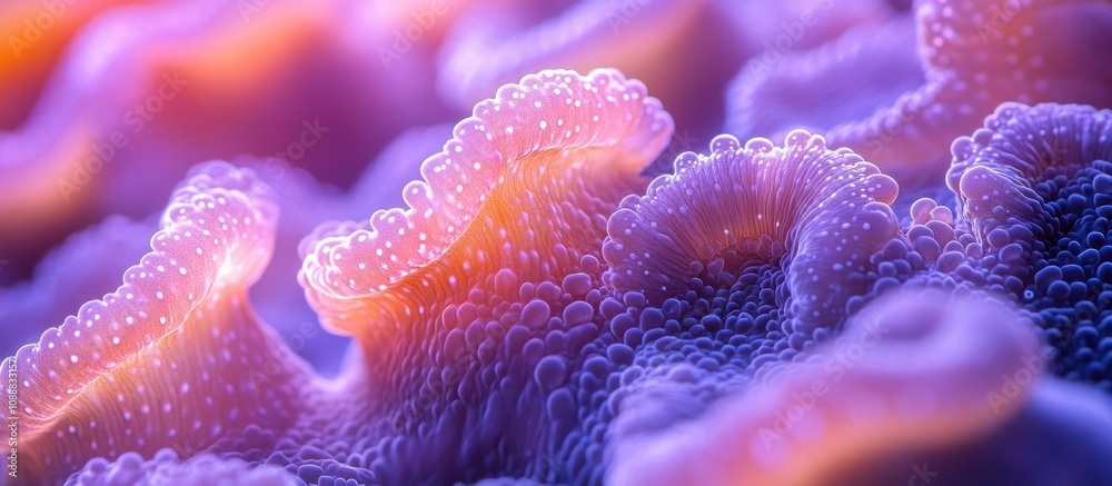 Close-up Macro of Coral Reef with Vivid Colors Close-up Macro of Coral Reef with Vivid Colors