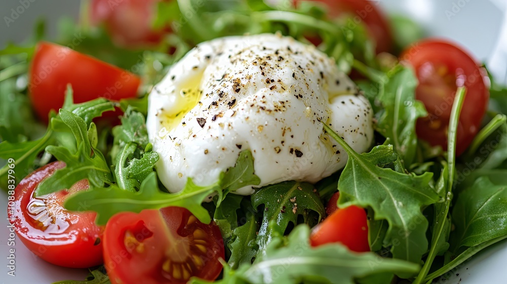 Burrata Salad with Tomatoes and Arugula: A Simple and Delicious Recipe Burrata Salad with Tomatoes and Arugula: A Simple and Delicious Recipe