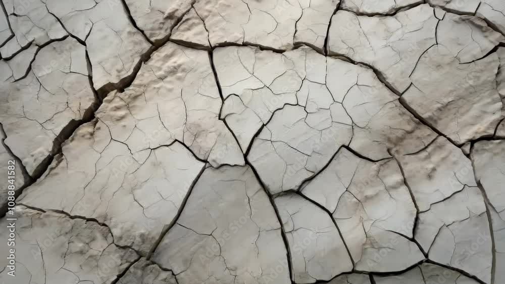 Cracked soil in a desert drying out, Global climate change and drought Cracked soil in a desert drying out, Global climate change and drought