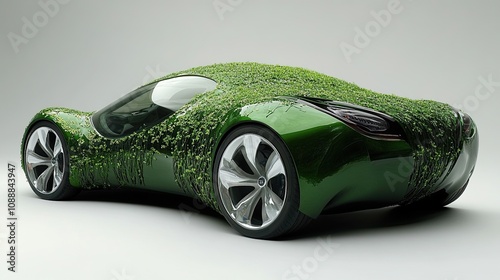 The Green Car Concept: Embracing Nature  photo