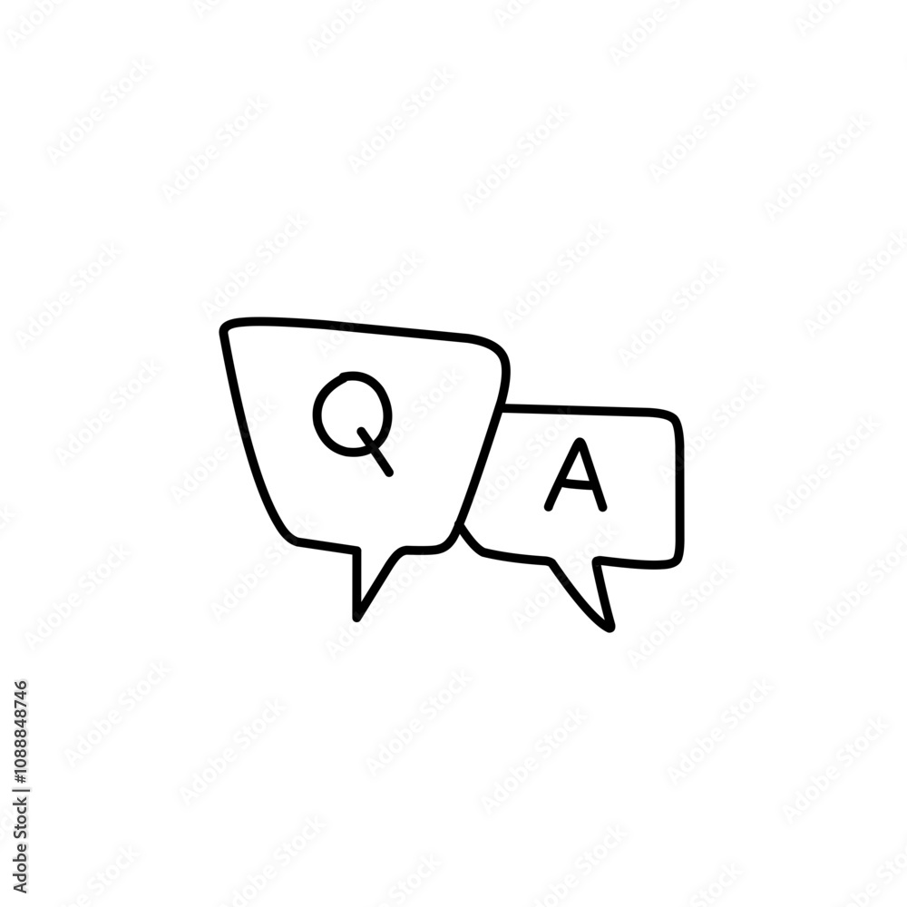 question and answer icon question and answer icon