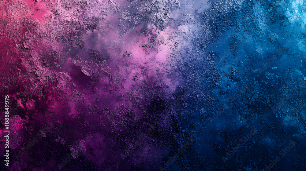 Fototapeta premium Dark blue vibrant magenta pink purple grainy background, noisy texture colorful web banner backdrop design