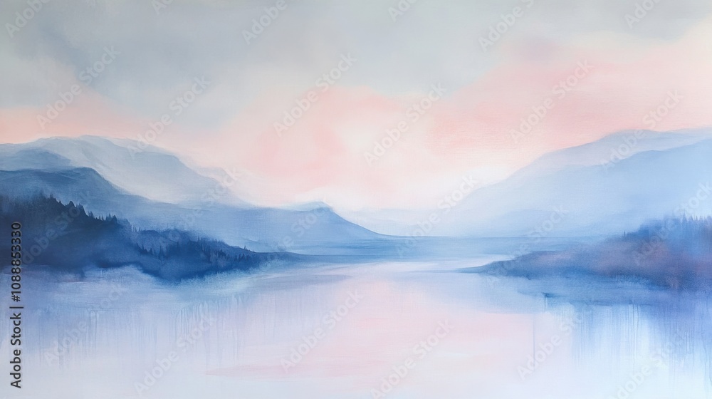 custom made wallpaper toronto digitalPastel watercolor background. Generative AI