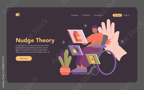 Behavioral Economics. Flat Vector Illustration