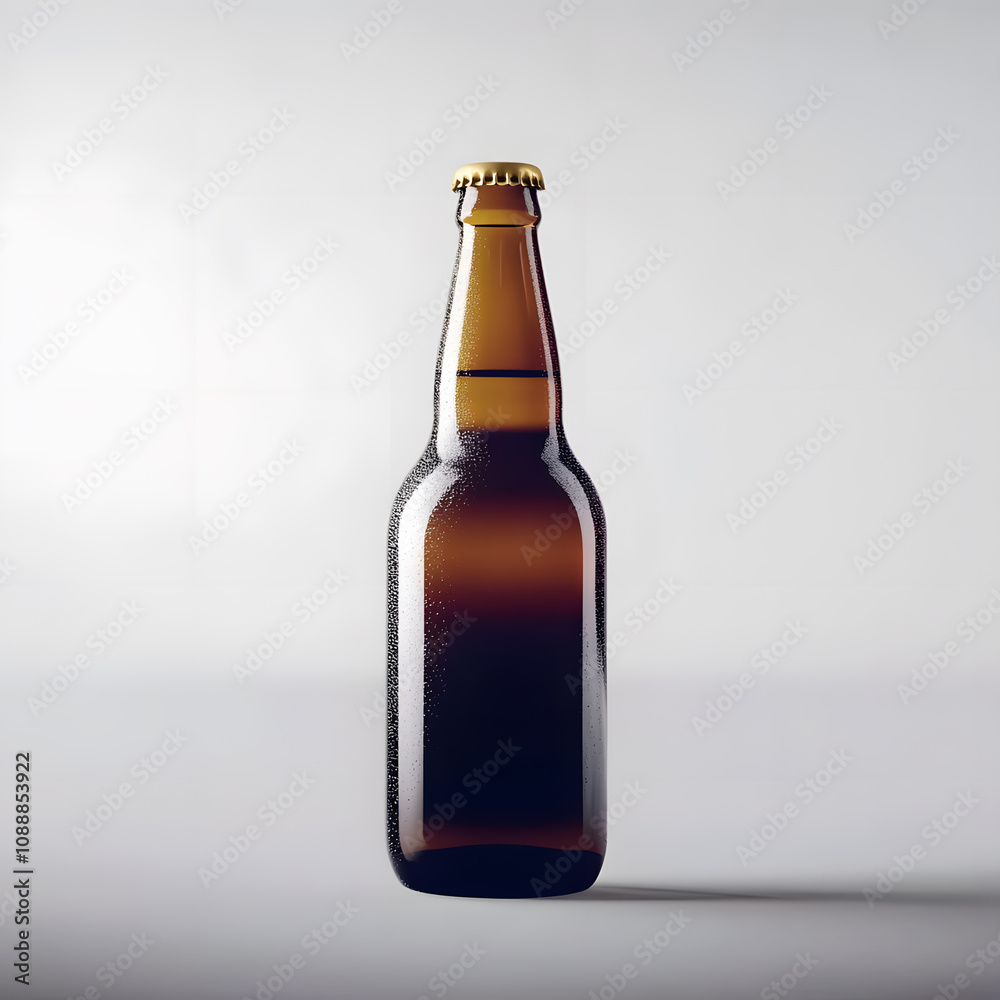 beer bottle mockup on white background beer bottle mockup on white background