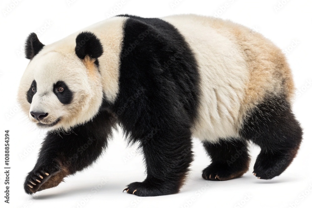 giant panda isolated on white background giant panda isolated on white background