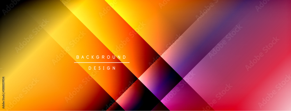 Dynamic shadow lines with gradient colors geometric background Dynamic shadow lines with gradient colors geometric background