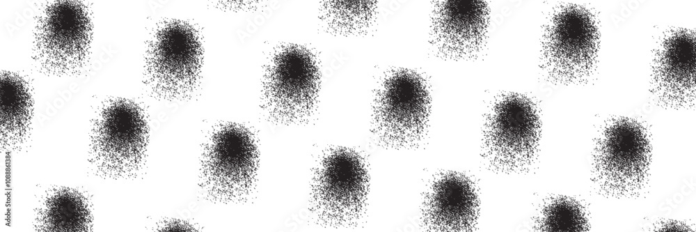 Fototapeta premium Black color pattern gradient texture background. Circle shaped dots style vector illustration Abstract dark black background with grunge design modern corporate concept