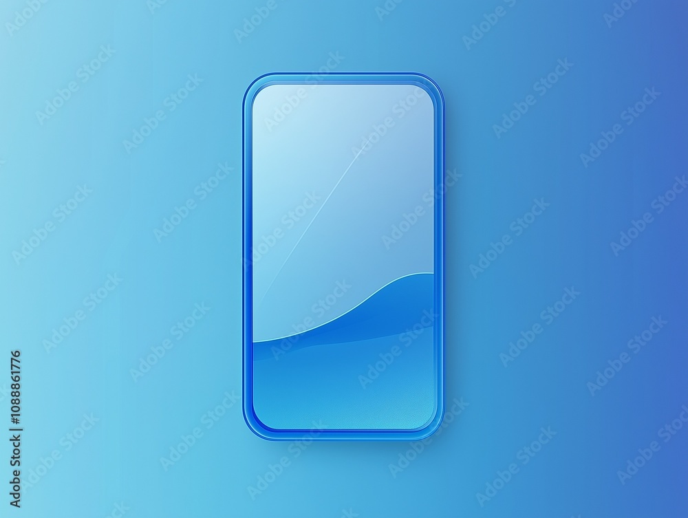 Obraz premium Two bluecolored phones are positioned on a bluecolored surface