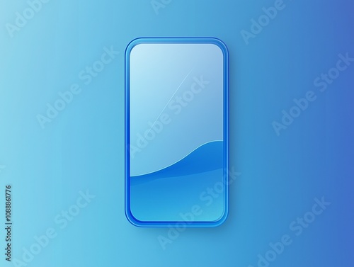 Two bluecolored phones are positioned on a bluecolored surface