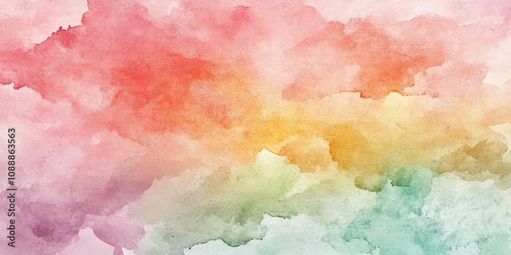 Obraz premium Soft Abstract Watercolor Background in Warm Tones