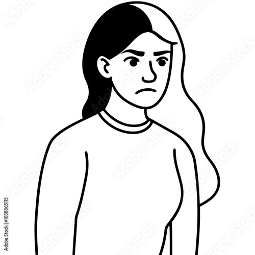 offended woman turning away