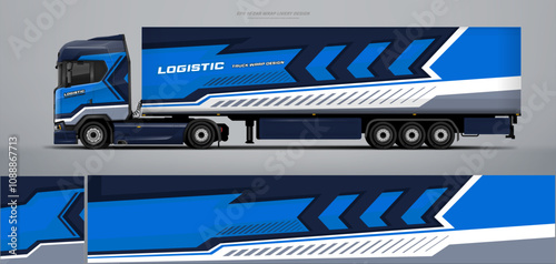 truck and trailer wrap livery design. vector file printing below