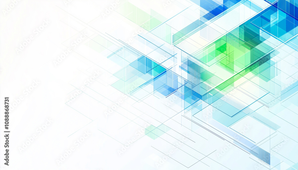 Obraz premium Modern Isometric Abstract Background for Database Management and Automation Themes