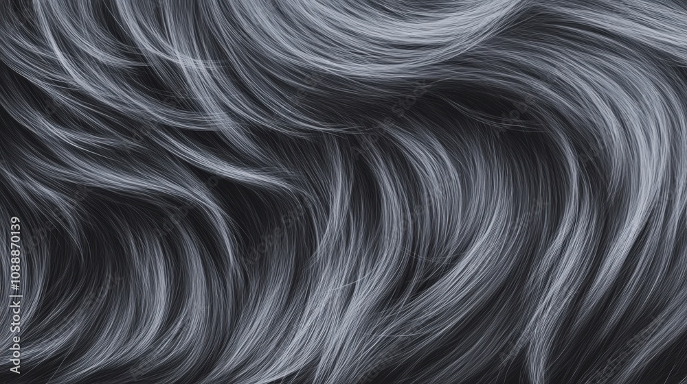A realistic fur wallpaper in silver-gray tones, with detailed strands and a soft, smooth texture. A realistic fur wallpaper in silver-gray tones, with detailed strands and a soft, smooth texture.