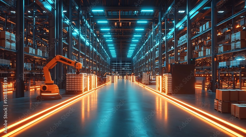 Highly Efficient Warehouse Powered by Robotic Automation and Intelligent Pathways Highly Efficient Warehouse Powered by Robotic Automation and Intelligent Pathways