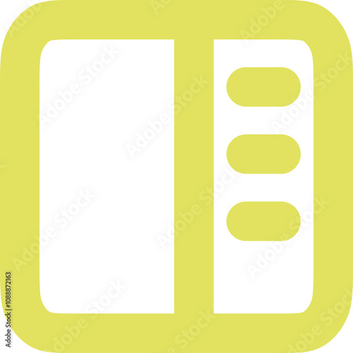 Sidebar Flip icon design logo