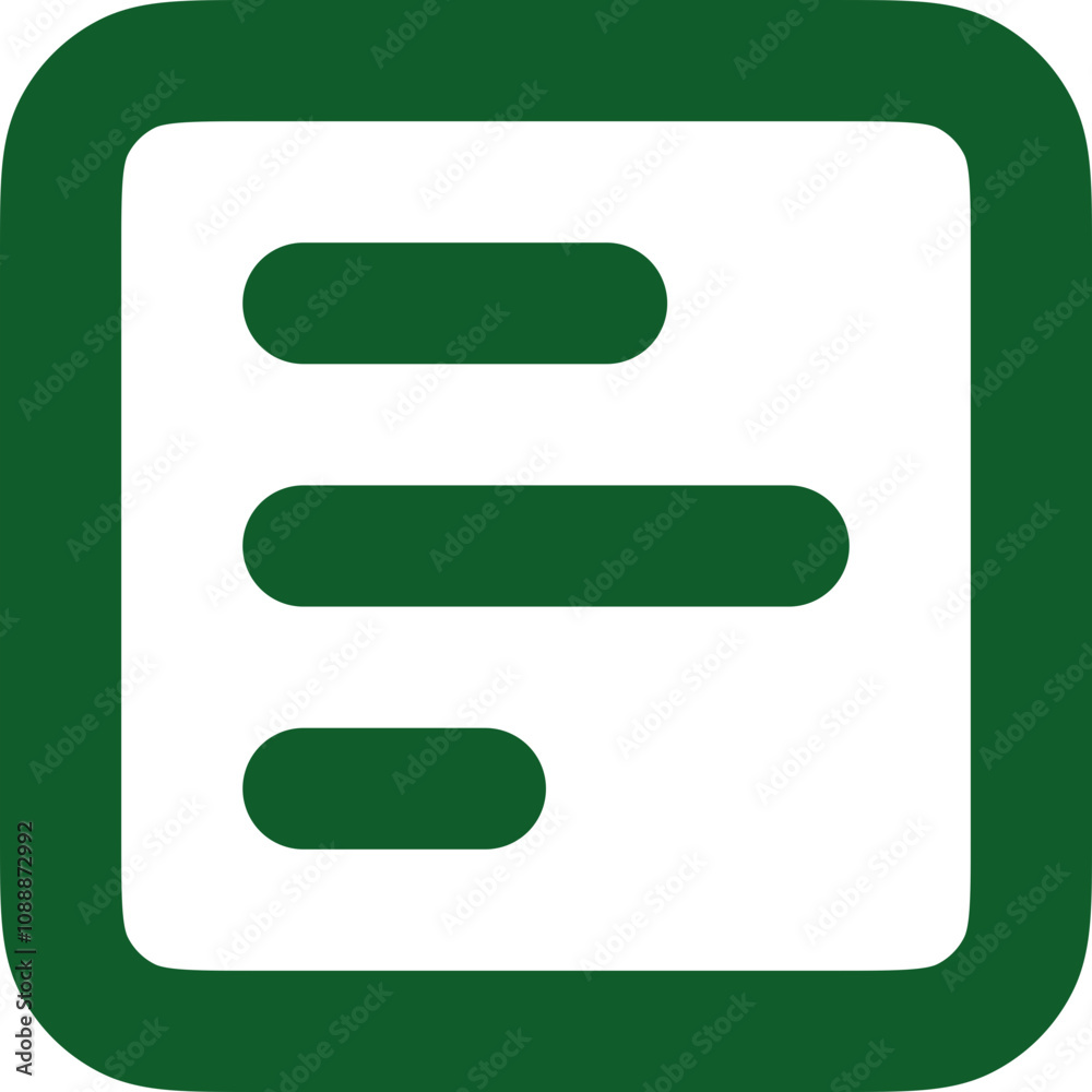 Obraz premium Square Poll Horizontal icon design logo