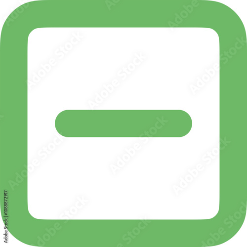 Square Minus icon design logo