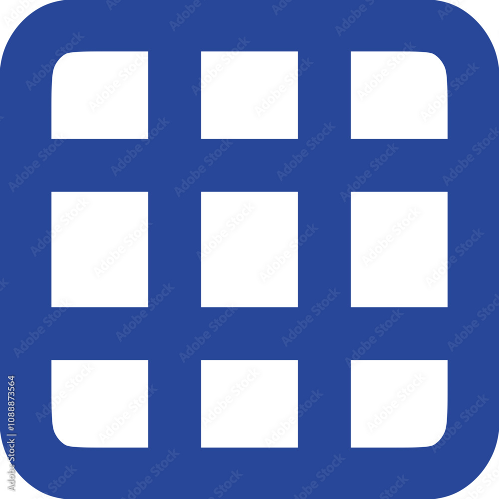 Table Cells icon design logo