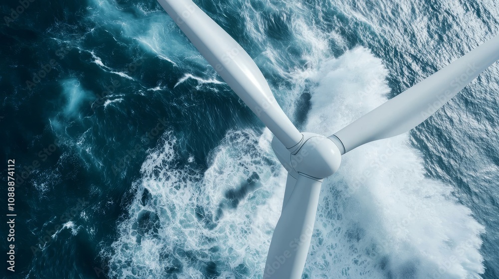 Aerial view of a wind farm on coastal cliffs, waves crashing below, turbines harnessing ocean breeze, bold and innovative design Aerial view of a wind farm on coastal cliffs, waves crashing below, turbines harnessing ocean breeze, bold and innovative design