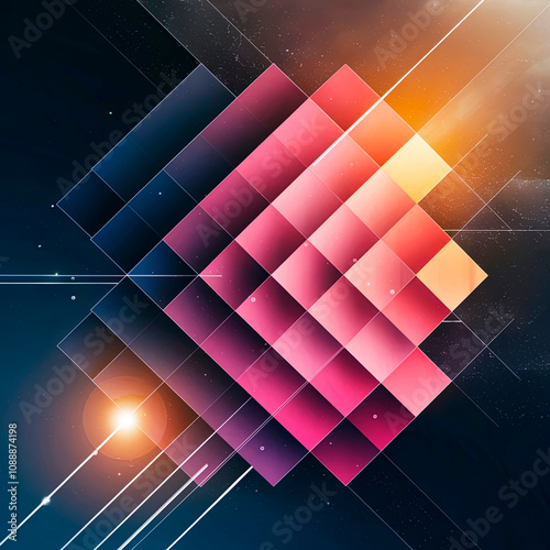 abstract background with lights