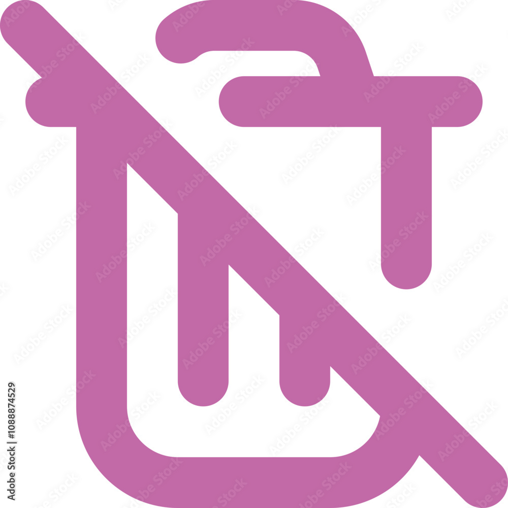 Trash Slash icon design logo Trash Slash icon design logo