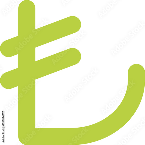Turkish Lira Sign icon design logo