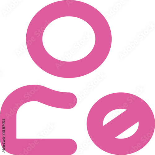 User Block Alt icon design logo 