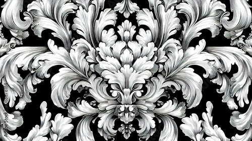 Baroque style vintage pattern design artistic creations decorative art elegant environment detailed viewpoint timeless aesthetics