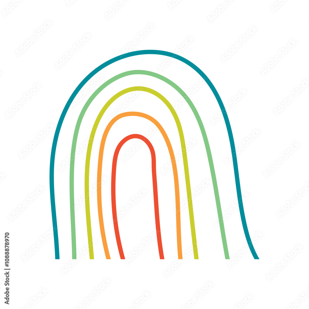 Abstract Line Rainbow Abstract Line Rainbow