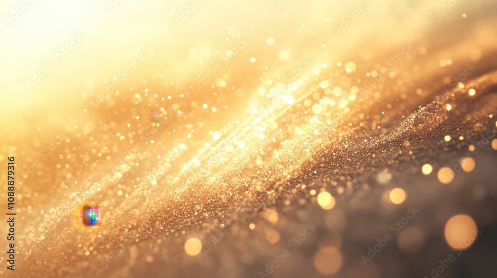 Abstract golden waves with realistic metallic sheen and soft bokeh lighting, ideal for sophisticated designs Abstract golden waves with realistic metallic sheen and soft bokeh lighting, ideal for sophisticated designs