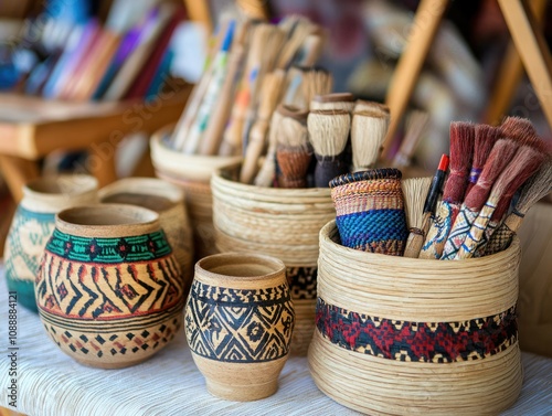 Traditional crafts for therapeutic purposes, emphasizing healing through handcrafts