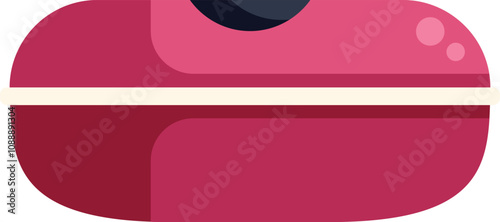 Closed lunch box, ready to be taken to work, school or on a picnic