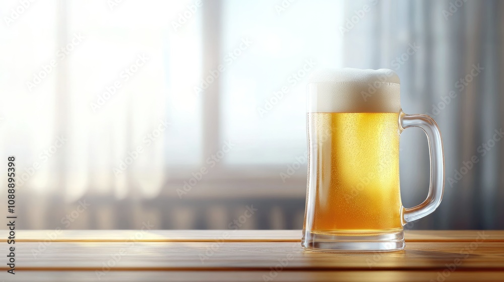 Frosty glass of beer on a transparent background, perfect for advertising and product images in a clean style. Frosty glass of beer on a transparent background, perfect for advertising and product images in a clean style.