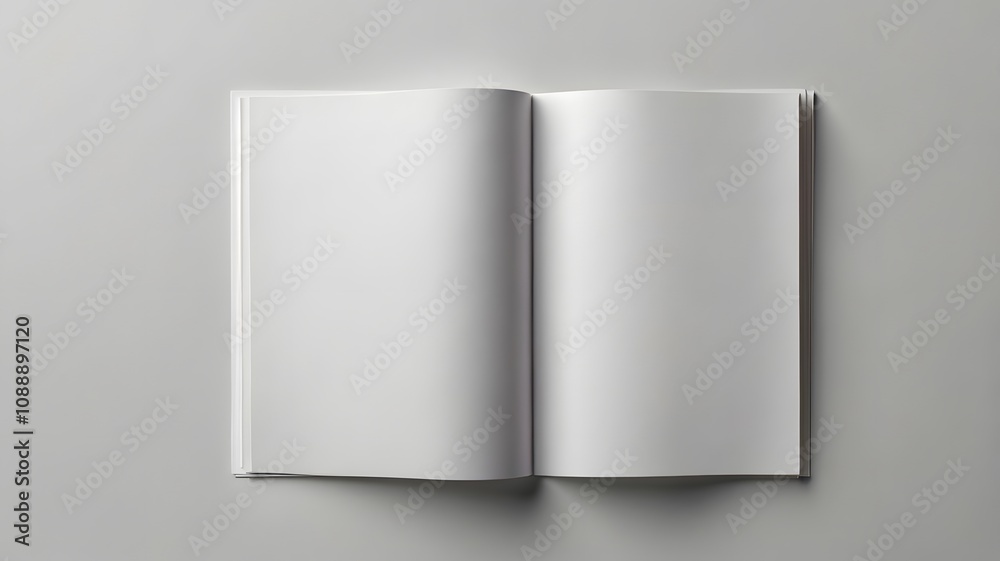 White empty blank A4 open magazine book page
mockup isolated on solid background, minimal graphic design resources for branding advertising White empty blank A4 open magazine book page
mockup isolated on solid background, minimal graphic design resources for branding advertising