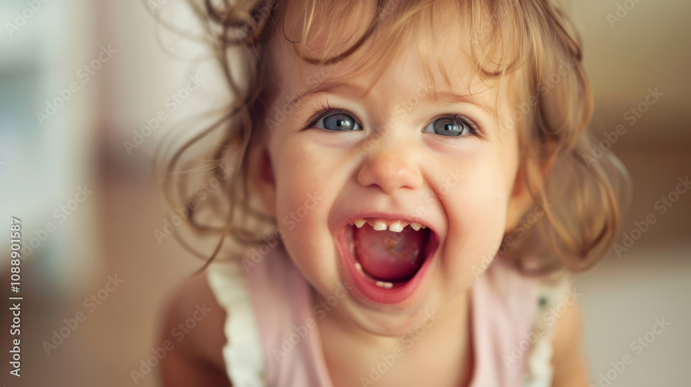 Happy Child Showing Healthy Teeth in a Joyful Close-Up Happy Child Showing Healthy Teeth in a Joyful Close-Up