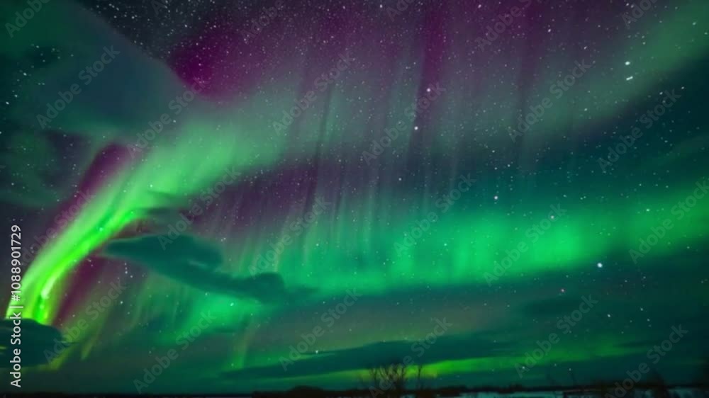 custom made wallpaper toronto digitalEnchanting northern lights dancing in a starry sky showcasing cosmic beauty and natural wonder